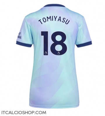 Arsenal Takehiro Tomiyasu #18 Terza Maglia Femmina 2024-25 Manica Corta